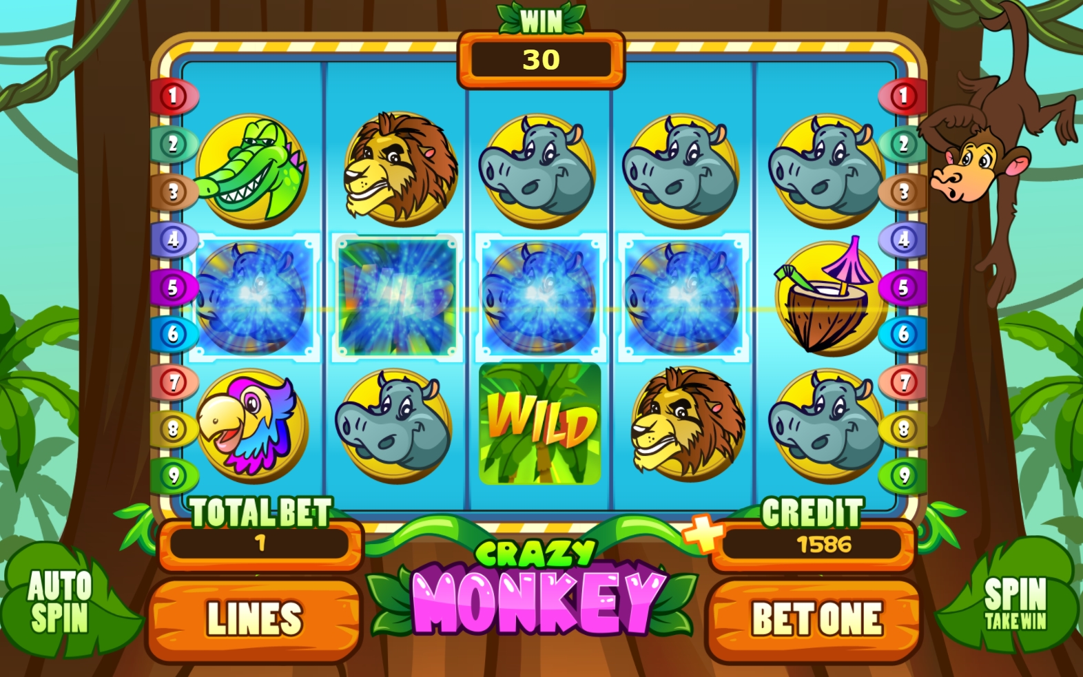 Crazy Monkey Kolikkopeli